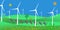 Wind Turbines Solar Panels Non Conventional Energy Futuristic Sustainable Development Green Energy