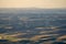 Wind turbines or windmills in the rolling farm fields of the Palouse in Washington State