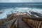 Wind whips up the surf. Cape Couedic, Kangaroo Island, Australia