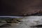 Windansea Beach and Pacific Ocean Night Landscape Scenic View south of La Jolla California