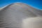 Windblown sand dune crest