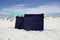 Windbreak on the beach.