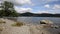 Windermere Lake District England uk on a beautiful summer day with blue sky