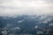 Windfarm landscape view from sky