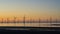 Windfarm on Redcar coastline.