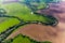 Winding bed of the Protva river and the vicinity of the village Fedorovskoye, Zhukovsky district, Kaluzhskiy region, Russia