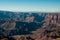 Winding Colorado River in Grand Canyon, from the Desert View watchtower, Arizona