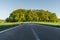 Winding  Country Road  through  Odenwald, Hesse, Germany