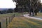 Winding country road at sunset in Australia