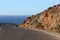 Winding mountain road along the coast-Crete, Greece