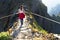 The winding mountain trekking path at Pico do Areeiro, Madeira, Portugal