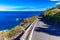 Winding narrow dangerous roads in the Canary Islands