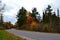 Winding Old US 2 in Upper Michigan in Autumn