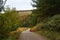 Winding pathway along the side of Derwent Reservoir