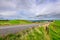 Winding road through Adelaide Hills farms