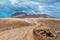 Winding Road in Arid Landscape on Lanzarote