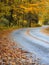 Winding road in Autumn in North Carolina