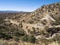 Winding road cutting Through Frazier Park Forest in California