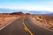 Winding road  through the desert landscape. White Domes Road Mouseâ€™s Tank Road, Nevada, United States