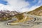 Winding road with hairpin bend in Picos de Europa
