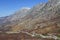 Winding road in the mountains, Albania