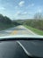 Winding road in Ozark National Forest in Arkansas