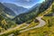 Winding Road in Pyrenees Mountains