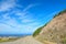 Winding road by the sea in Alghero