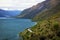 Winding scenic road in New Zealand