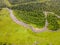 Winding section of the Ursul River, Altai Mountains.