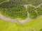 Winding section of the Ursul River, Altai Mountains.