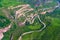 Winding serpentine mountain road at the sights of Armenia gorge and Vorotan