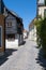 Winding street medieval Visby
