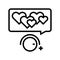 winding up likes line icon vector illustration