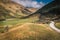 Winding Valley Road on the way to Moke Lake Queenstown