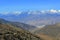 Winding White Mountains Road and Sierra Nevada beyond Owens Valley, California, USA