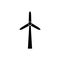 Windmill alternative wind turbine and renewable energy vector icon environment concept for graphic design, logo, web site, social