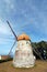 Windmill in azores, san miguel portugal