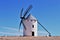 Windmill with clear blue sky photo stock photo