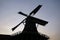 Windmill in Countryside kinderdijk