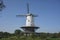 Windmill `de Koe`, `the Cow` in Veere, national monument. The Netherlands