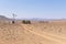 Windmill in dry Karoo landscape