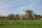 The windmill in Dutch countryside