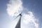 Windmill for electric power production. big windmill generating pure energy