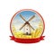 Windmill Emblem Realistic Design