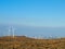 A Windmill Farm on a Mountain