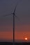 Windmill on the field. Production of energy from wind. Renewable resources. New technologies