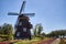 Windmill and flower beds at the Suncheonman National Garden in South Korea