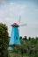 windmill with flowers