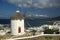 Windmill and harbour Mykonos